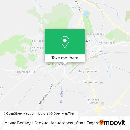 Карта Улица Войвода Стойно Черногорски