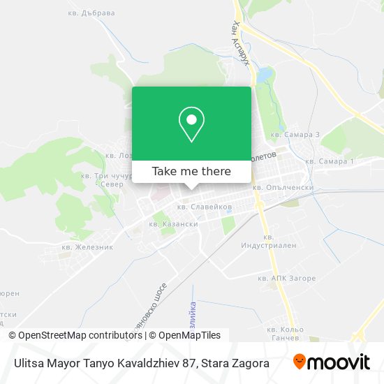 Ulitsa Mayor Tanyo Kavaldzhiev 87 map