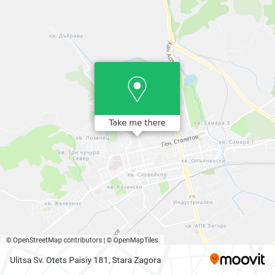 Ulitsa Sv. Otets Paisiy 181 map