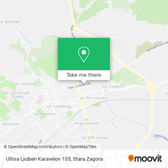 Карта Ulitsa Lyuben Karavelov 105