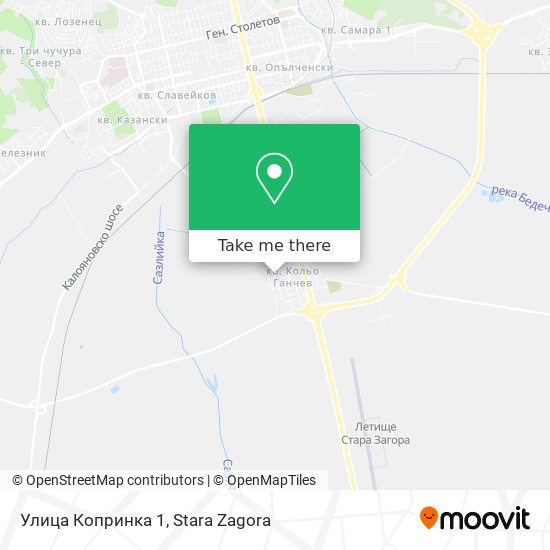 Улица Копринка 1 map