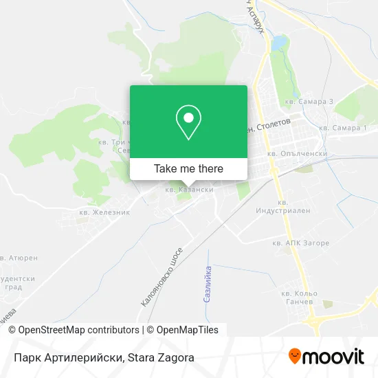 Карта Парк Артилерийски