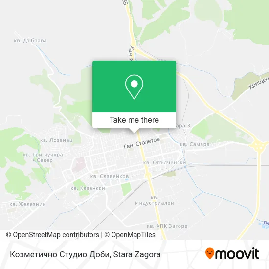 Карта Козметично Студио Доби