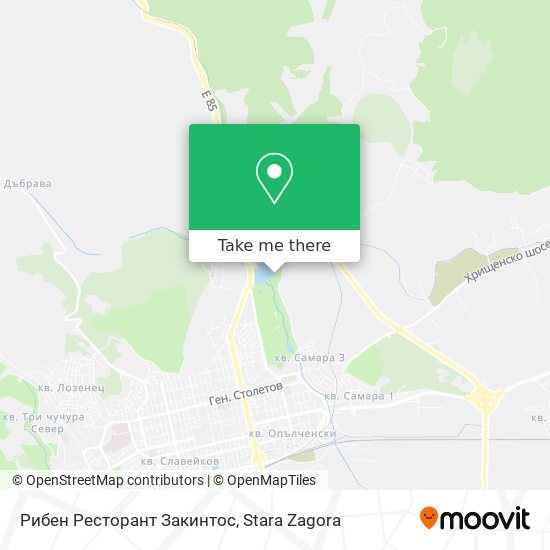 Рибен Ресторант Закинтос map