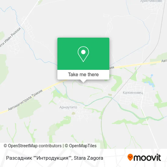 Карта Разсадник ""Интродукция""