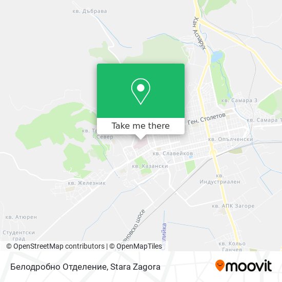 Белодробно Отделение map