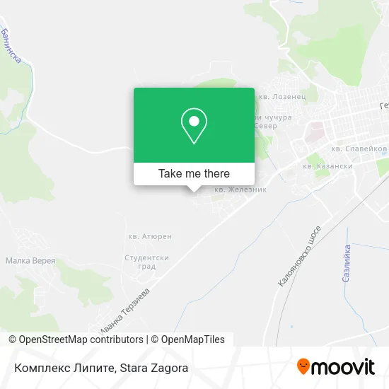 Карта Комплекс Липите