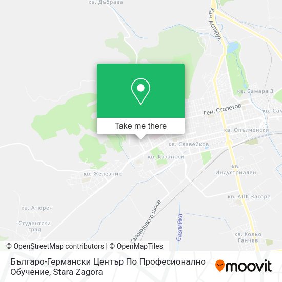 Карта Българо-Германски Център По Професионално Обучение