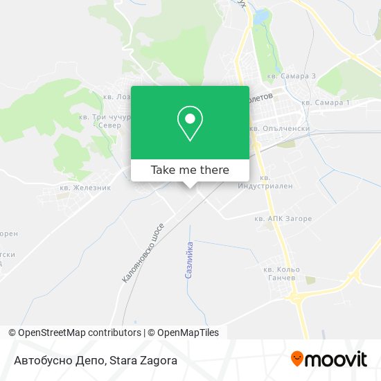 Автобусно Депо map