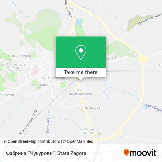 Фабрика ""Чукурови"" map