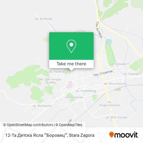12-Та Детска Ясла ""Боровец"" map