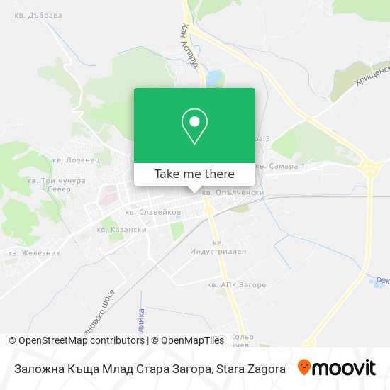 Заложна Къща Млад Стара Загора map