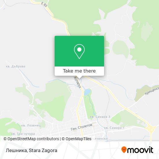 Лешника map
