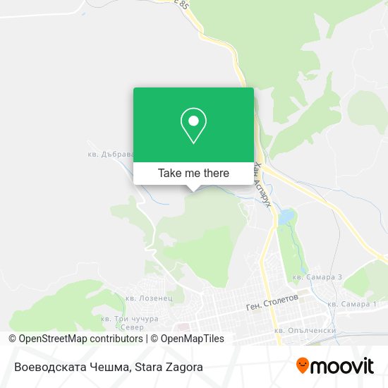 Карта Воеводската Чешма