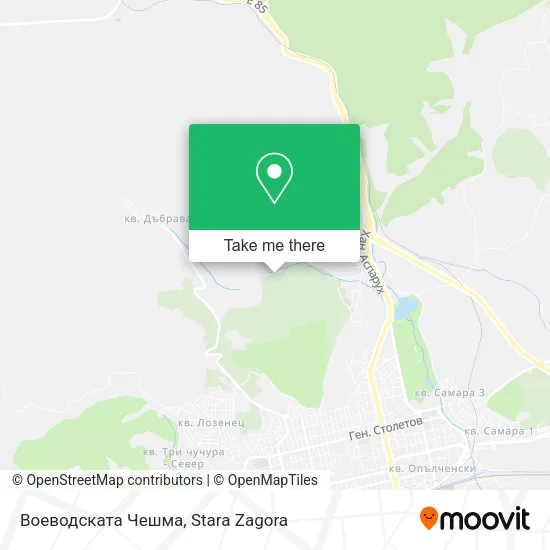 Карта Воеводската Чешма
