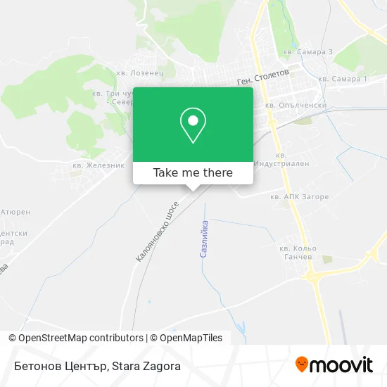 Карта Бетонов Център