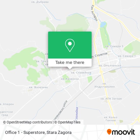 Office 1 - Superstore map