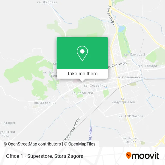 Карта Office 1 - Superstore