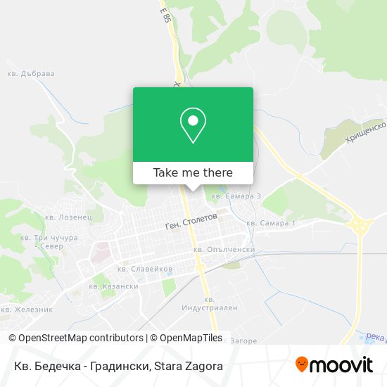 Кв. Бедечка - Градински map