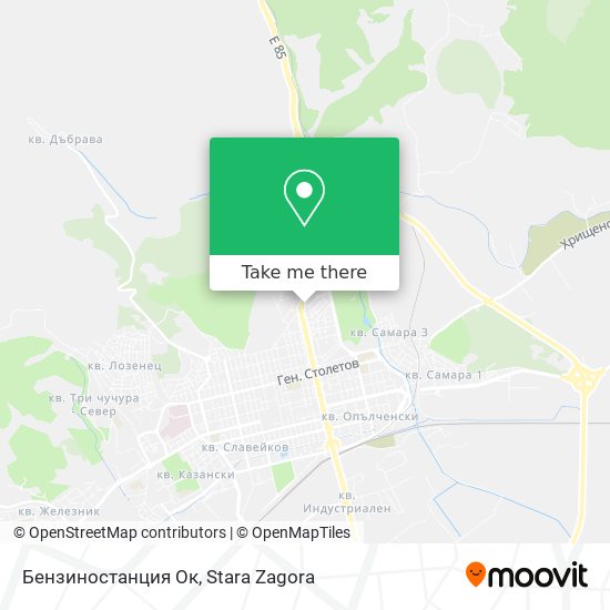 Бензиностанция Ок map