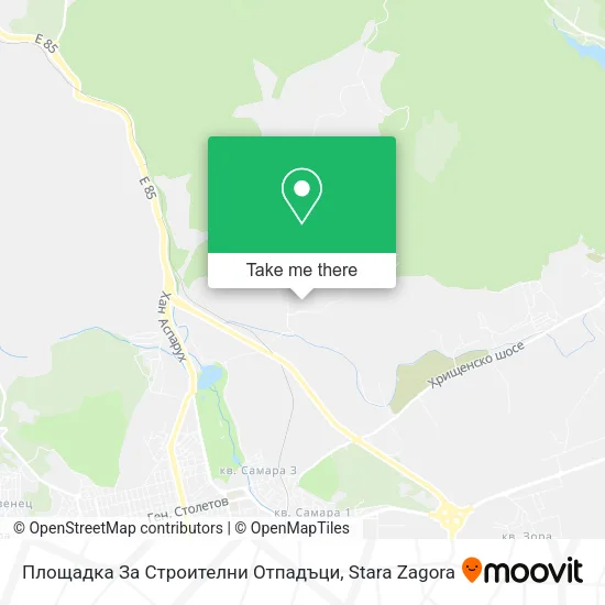 Карта Площадка За Строителни Отпадъци