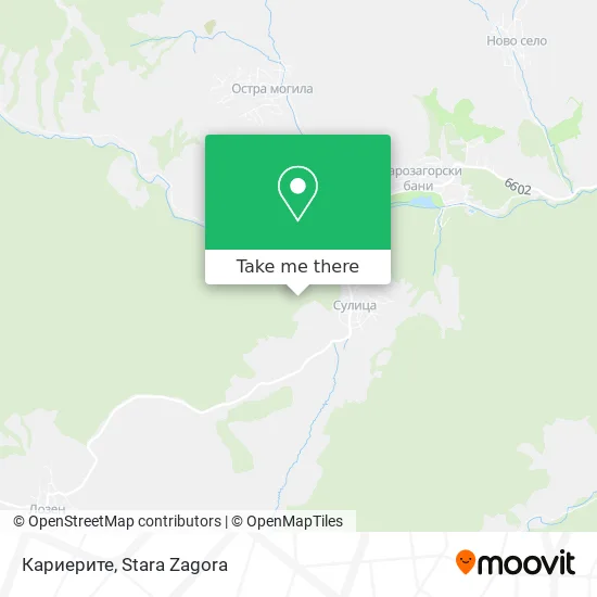 Карта Кариерите