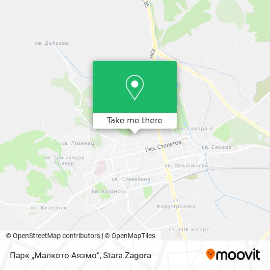 Парк „Малкото Аязмо“ map
