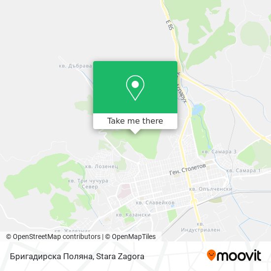 Бригадирска Поляна map