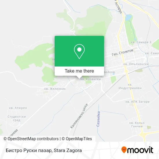 Карта Бистро Руски пазар