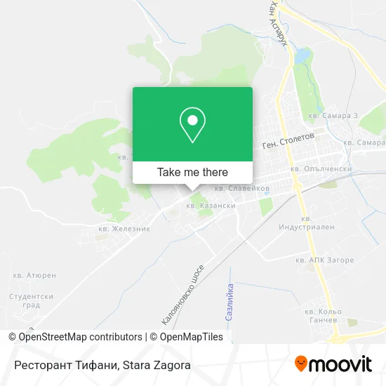 Карта Ресторант Тифани