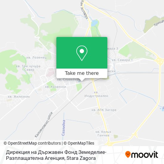Карта Дирекция на Държавен Фонд Земеделие-Разплащателна Агенция