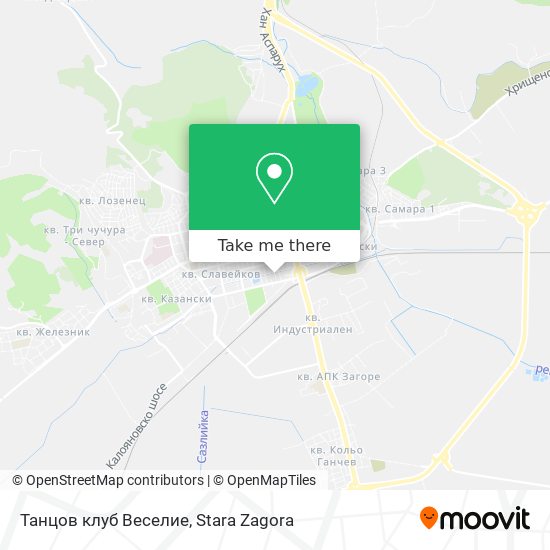Танцов клуб Веселие map