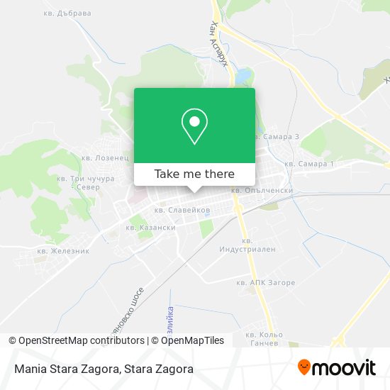 Карта Mania Stara Zagora