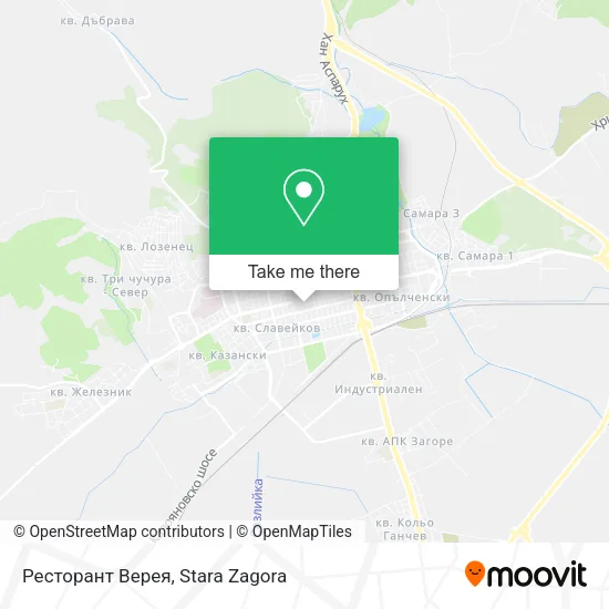 Карта Ресторант Верея