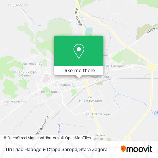 Пп Глас Народен- Стара Загора map