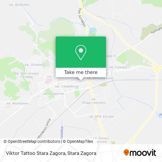 Viktor Tattoo Stara Zagora map