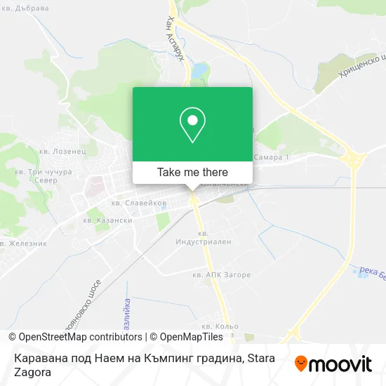 Карта Каравана под Наем на Къмпинг градина