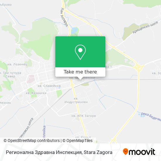 Карта Регионална Здравна Инспекция