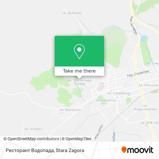 Ресторант Водопада map