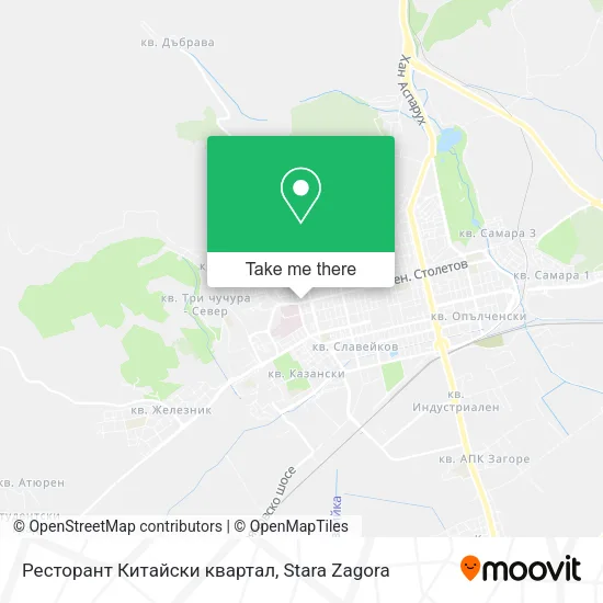 Карта Ресторант Китайски квартал