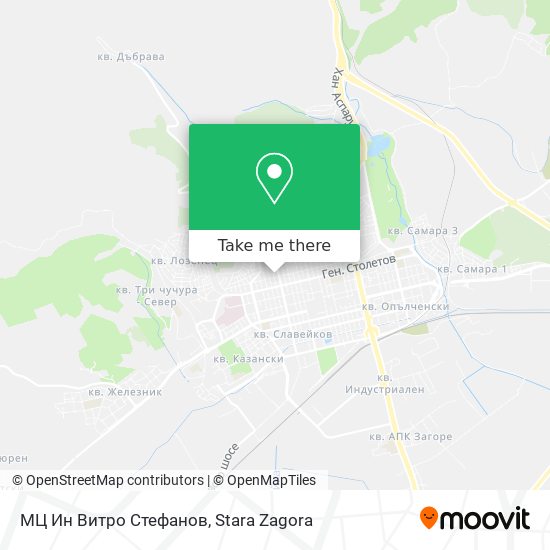 МЦ Ин Витро Стефанов map