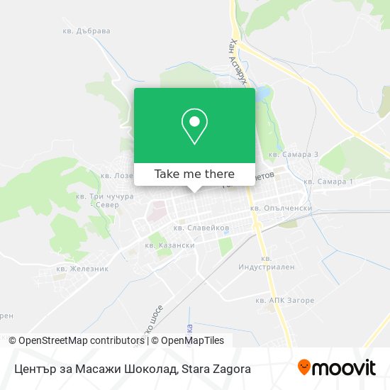 Център за Масажи Шоколад map