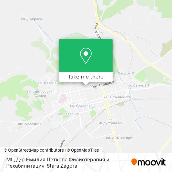 МЦ Д-р Емилия Петкова Физиотерапия и Рехабилитация map