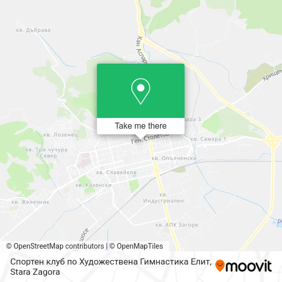 Карта Спортен клуб по Художествена Гимнастика Елит