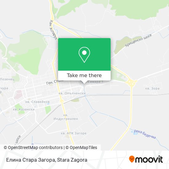 Елина Стара Загора map