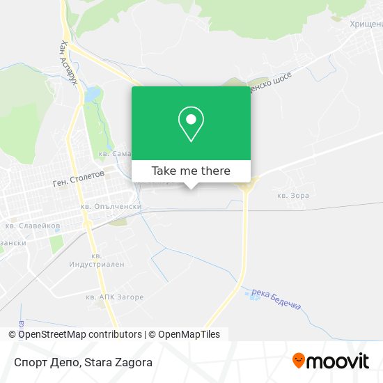 Спорт Депо map