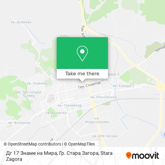Дг 17 Знаме на Мира, Гр. Стара Загора map