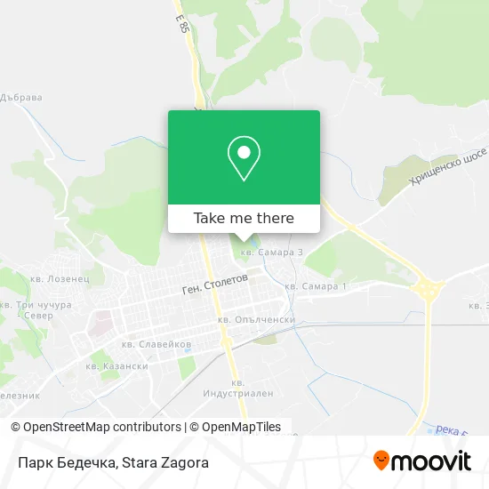 Карта Парк Бедечка