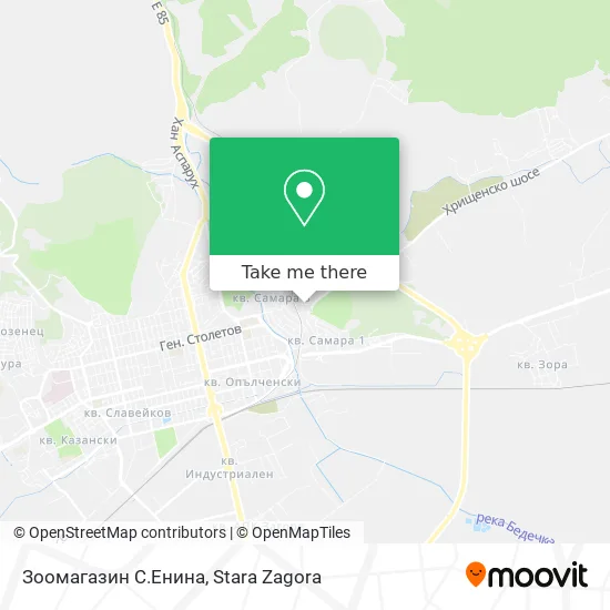 Карта Зоомагазин С.Енина