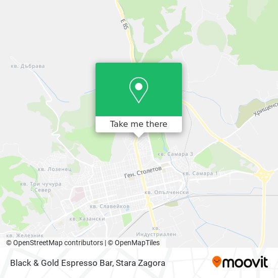 Black & Gold Espresso Bar map
